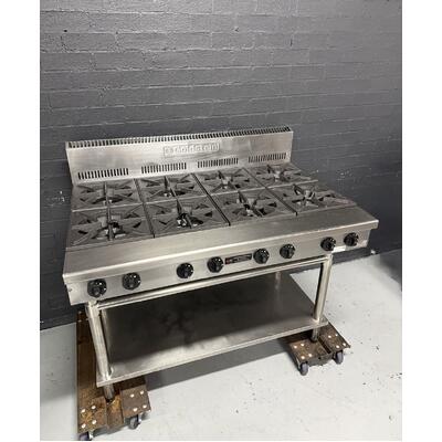 Pre-Owned Goldstein PFB48 - 8 Burner Gas Cooktop on Stand