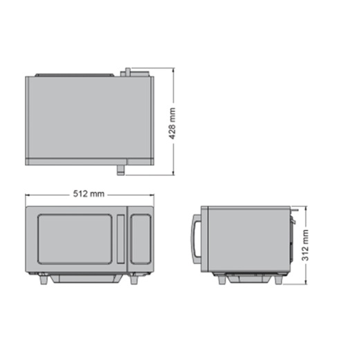Robatherm RM1025 Commercial Microwave - Light Duty - RM1025