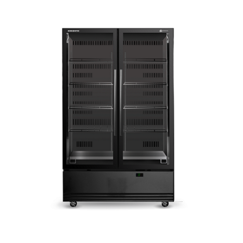 Skope SKB1200N-A - 2 Glass Door Display or Storage Fridge