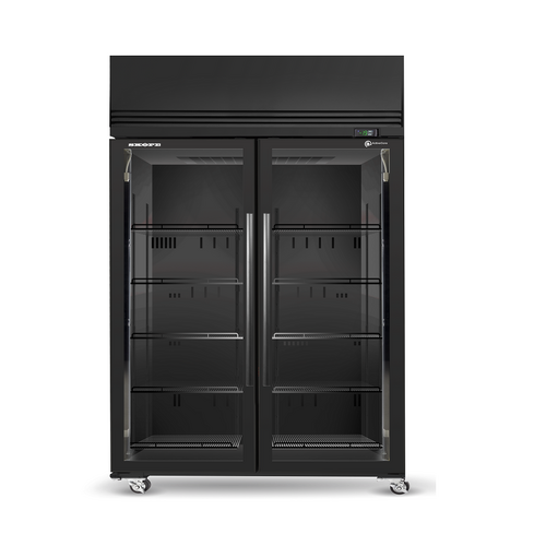 Skope SKFT1300N-A - 2 Glass Door Upright Display or Storage Freezer