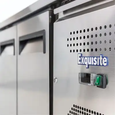 Exquisite SSF260H - 2 Door Slimline Underbench Storage Freezer