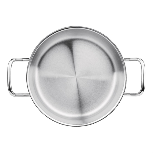 Vogue Stainless Steel Casserole Pan 240mm 4.5Ltr