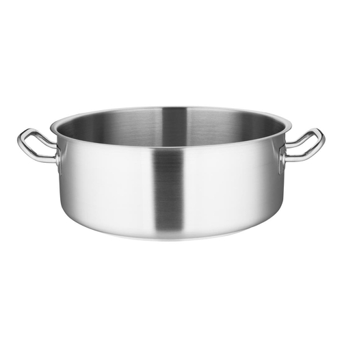 Vogue Stainless Steel Casserole Pan 360mm 13Ltr