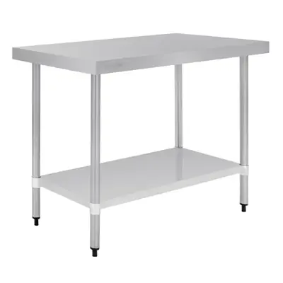 Vogue Stainless Steel Prep Table 1200x600x900mm
