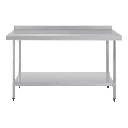 Vogue Stainless Steel Prep Table with Splashback - 1500 x 600 x 900mm - T382