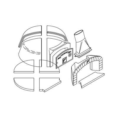 Valoriani TOP100 - Woodfire Oven Modular Kit - 4 Pizza Capacity