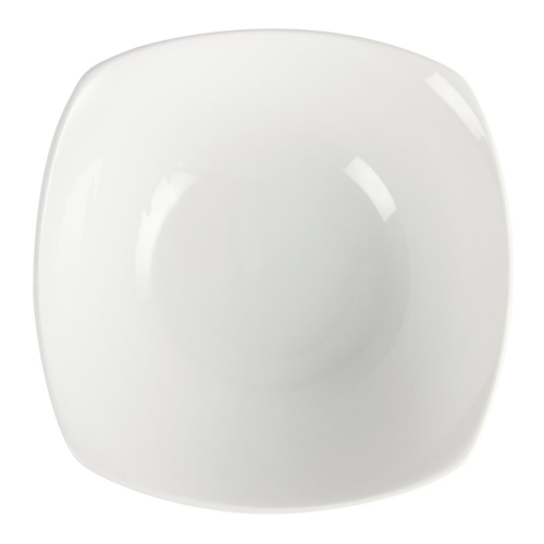 Olympia Whiteware Square Rounded Bowl - 180mm (Box of 12)