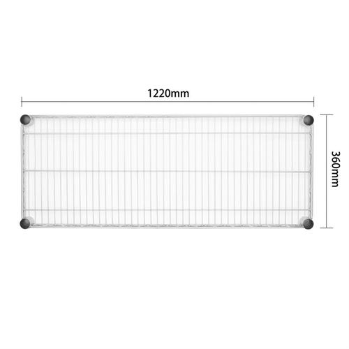 Vogue Wire Wall Shelves St/St - 1220x360mm 48x14" - U202