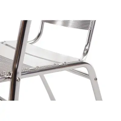 Bolero Aluminium Stacking Chairs 735mm ( Pack of 4 )