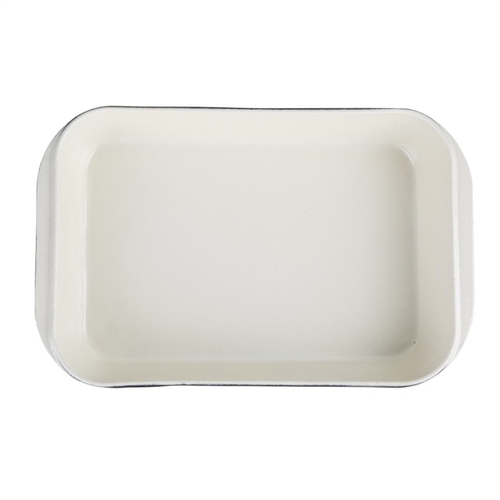 Vogue Black Cast Iron Roasting Dish 70x405x250mm