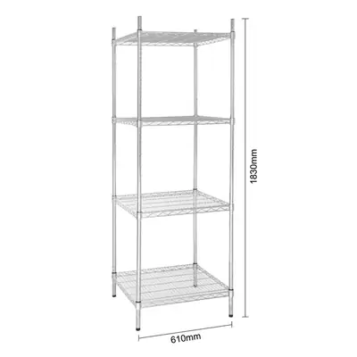 Vogue Tower Display Unit 4 Shelves 1830x610x610mm