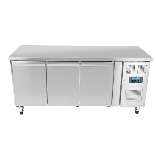 UA048-A Polar U-Series Triple Door Counter Fridge 417L