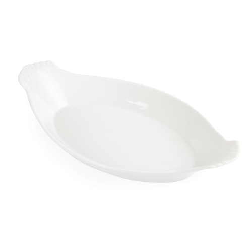Olympia Whiteware Oval Eared Dishes 320x177mm (Box of 6)