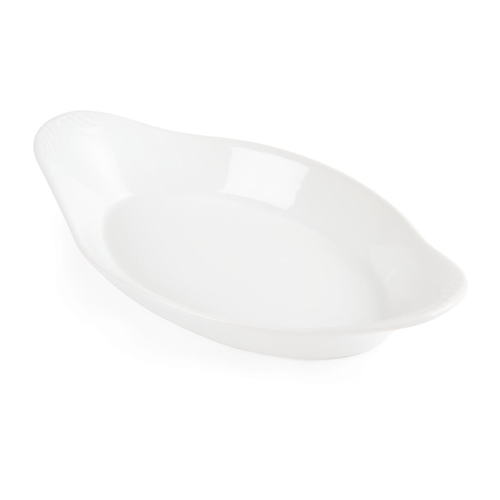Olympia Whiteware Oval Eared Dishes 229 x 127mm (Box of 6) - W427