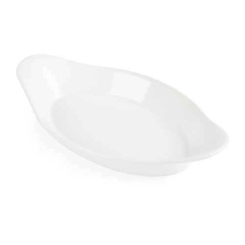 Olympia Whiteware Oval Eared Dishes 229x127mm (Box of 6)