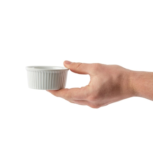 Olympia Whiteware Ramekin - 85mm (Box of 12) - W432