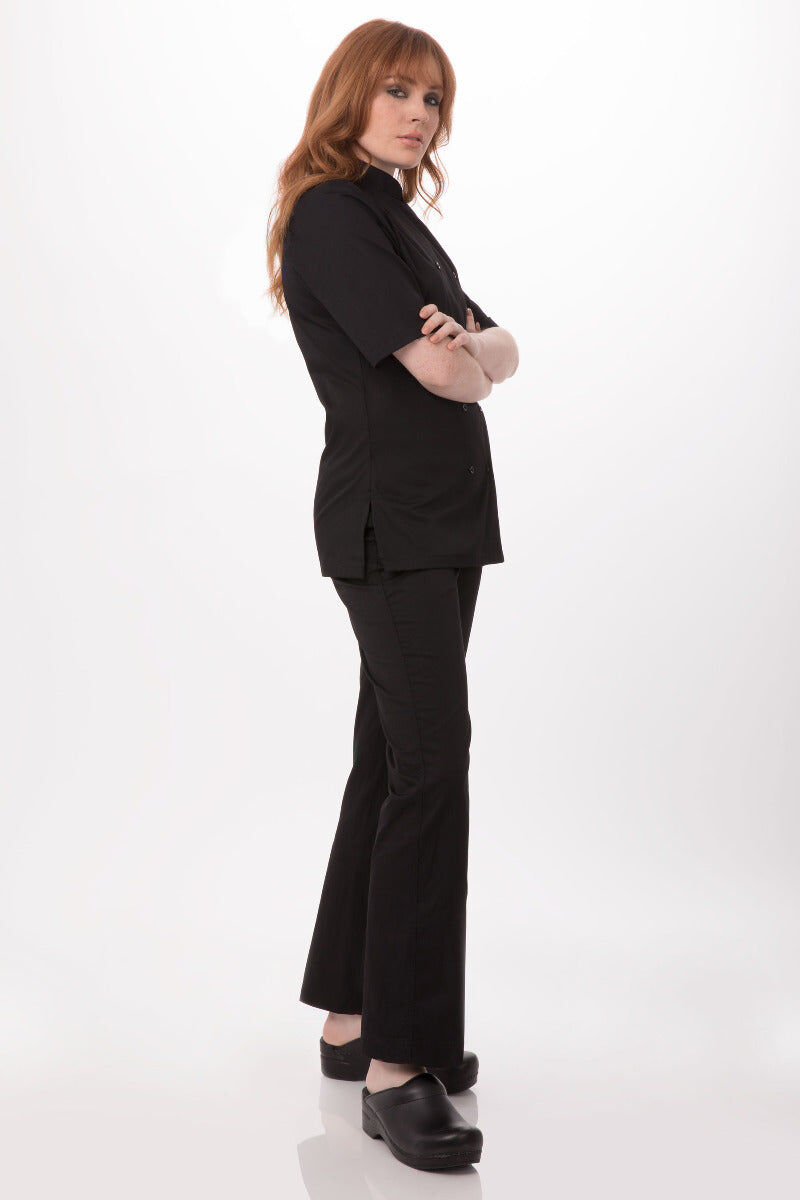 Chef Works Womens Black Chef Shirt KL150BLK