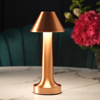 Tablekraft Helena Cordless LED Table Lamp 97x220mm - Brushed Copper - 1000101