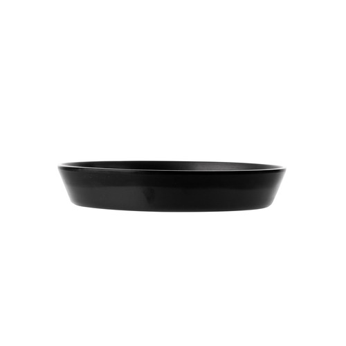 CouCou Dual Colour Flat Round Bowl 19cm - Black & Black - 11BW19BK1
