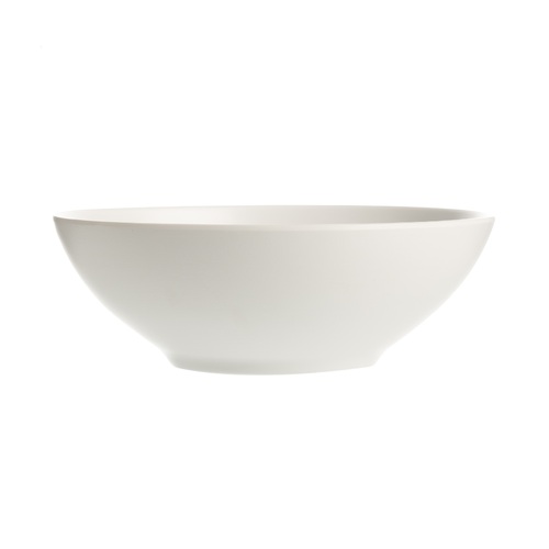 CouCou Dual Colour Round Bowl 21cm - White & White - 11BW21WW