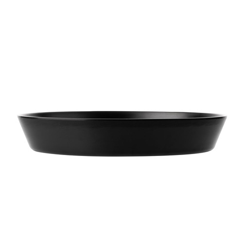 CouCou Dual Colour Flat Round Bowl 29cm - Black & Black - 11BW29BK