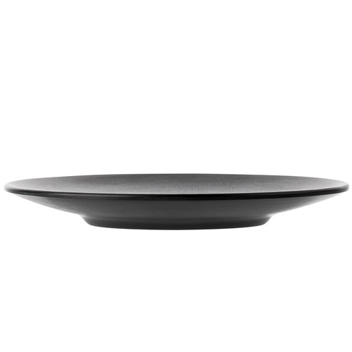 CouCou Dual Colour Round Plate 18cm - Black & Black - 11PL18BK