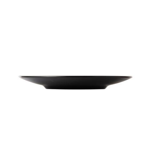 Coucou Melamine Round Plate 23cm - White & Black - 11PL23WB