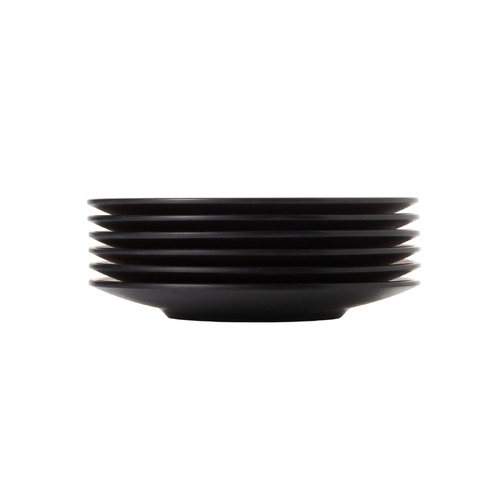 Coucou Melamine Side Plate 20.5cm - Brown & Black (Box of 6) - 11PS20BN