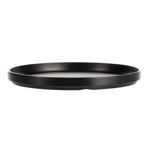 CouCou Dual Colour Round Edge Plate 27cm - Black & Black - 11REP27BK