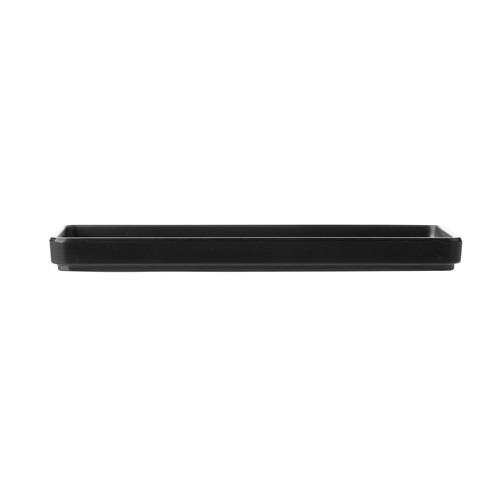 CouCou Dual Colour Rect. Plate 25x12cm - Black & Black - 12PL25BK
