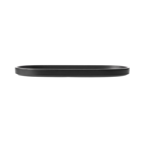 CouCou Dual Colour Oblong Plate 26x13cm - Black & Black - 14PL26BK