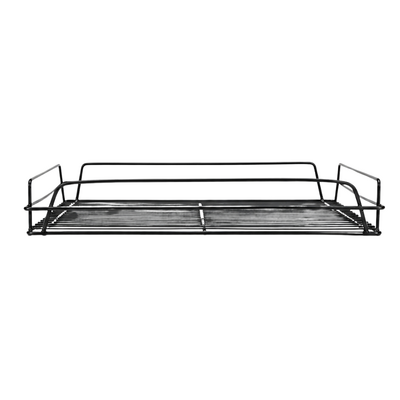 Glass Basket Rectangular Black PVC Coated 435x355x75mm - 30600-BK