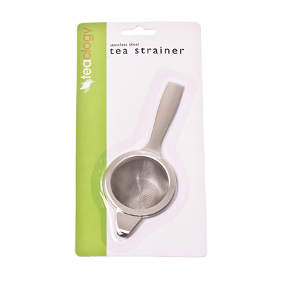 Teaology Stainless Steel Long Handle Tea Strainer/Bowl - 3370