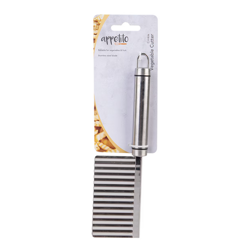 Appetito Stainless Steel Crinkle Vegetable Cutter - 3626-2