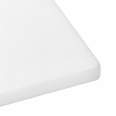 Cutting Board 450x750x19mm White - Polyethylene  - 40344