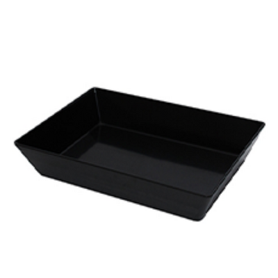 Coucou Melamine Rectangular Deep Bowl 35x25cm Black - 42BW35BK