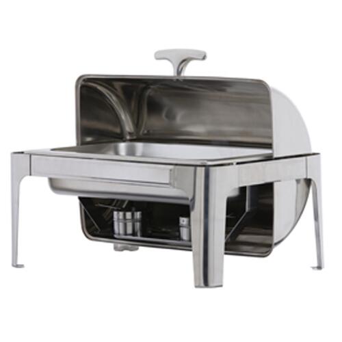 Ken Hands Full Size Roll Top Chafer Stainless Steel - 640 x 425 x 430mm - 74010