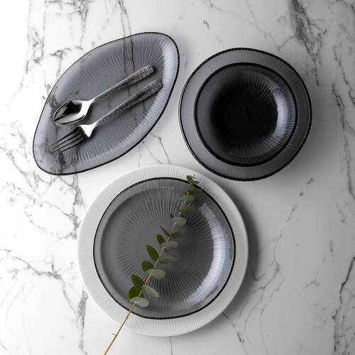 Churchill Organic Glass Oval Platter 295x162mm (Box of 6) - 9909902