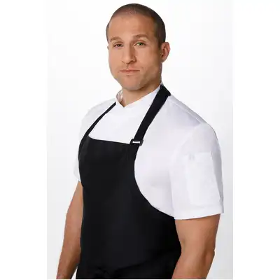Large Bib Apron - Black - A111-BLK - A111-BLK