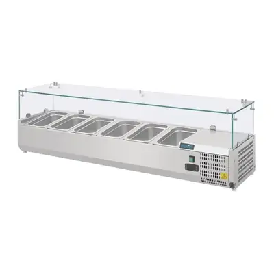 Polar AB090-A G-Series Countertop Prep Fridge 6x 1/4GN - AB090-A