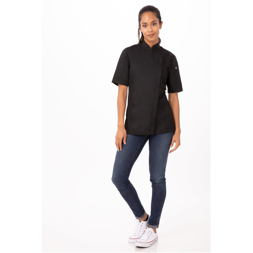 Chef Works Springfield Chef Jacket - BCWSZ006-BLK-XS - BCWSZ006-BLK-XS