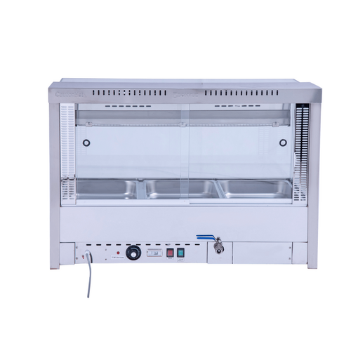 Bonvue BM11SC - Square Countertop Wet and Dry Bain Marie - 2 x 3 - BM11SC