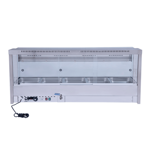 Bonvue BM17SC - Square Countertop Wet and Dry Bain Marie - 2 x 5 - BM17SC