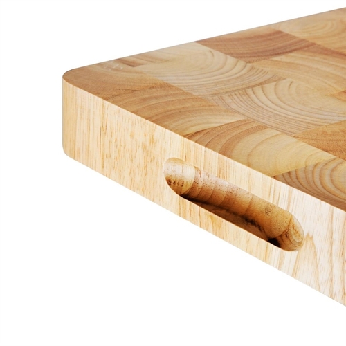 Vogue Rectangular Wooden Chopping Board Medium - 455x305x45mm  - C459