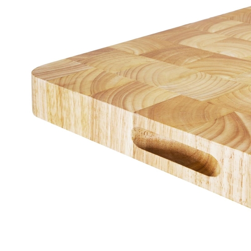 Vogue Rectangular Wooden Chopping Board Large - 610x455x45mm 24x18x1 3/4" - C460
