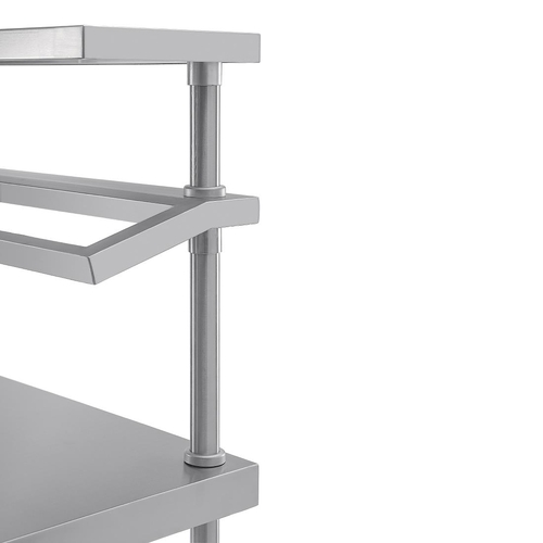 Vogue Stainless Steel Prep Station with Gantry - 1200 x 600 x 1500mm - CB908