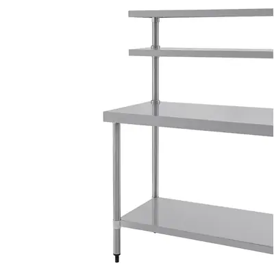 Vogue Table with Gantry Shelf 1500x 1200x600mm - CC359