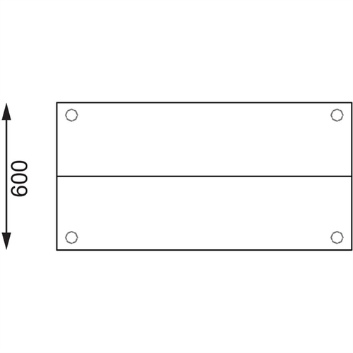 Vogue Table with Gantry Shelf St/St - 1500x1800x600mm - CC360