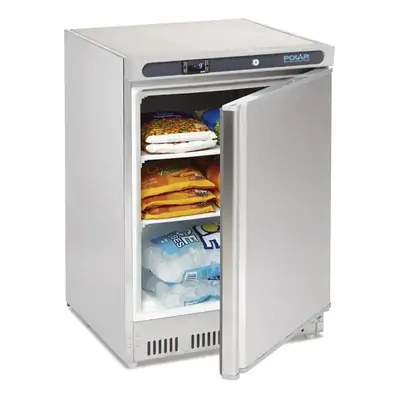 Polar CD081-A C-Series Stainless Steel Under Bench Freezer 140Ltr - CD081-A
