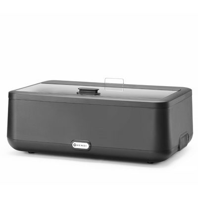 Uniq CDU0001 Commercial Electric Chafing Dish 1/1 GN - Black Polypropylene - CDU0001